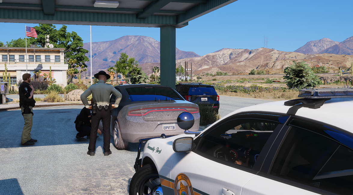 Caught in the act: Los Santos police officer pulled over for speeding at nearly 100 mph