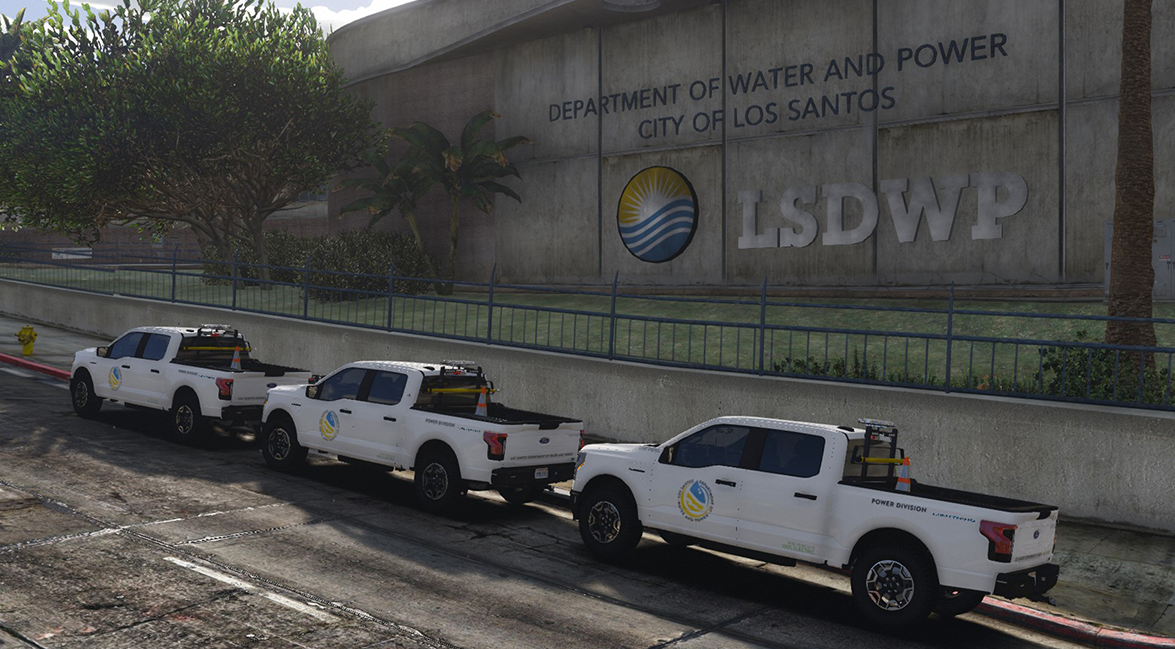 City of Los Santos launches fleet of all-electric Ford F-150 Lightning vehicles