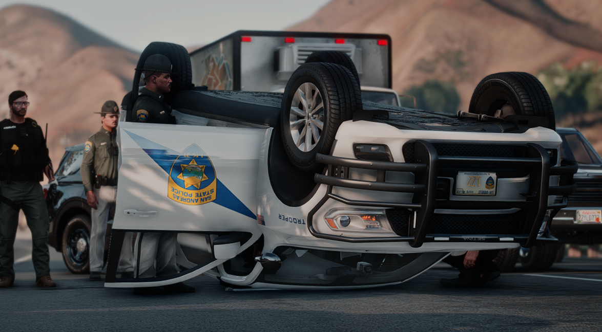 Suspect arrested after stealing and crashing state police vehicle during wild high-speed chase in Blaine County